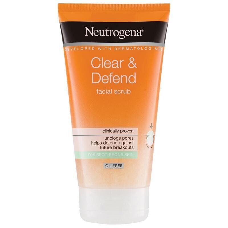 Neutrogena Trasparente & Defend Scrub Viso senza Olio 150ml