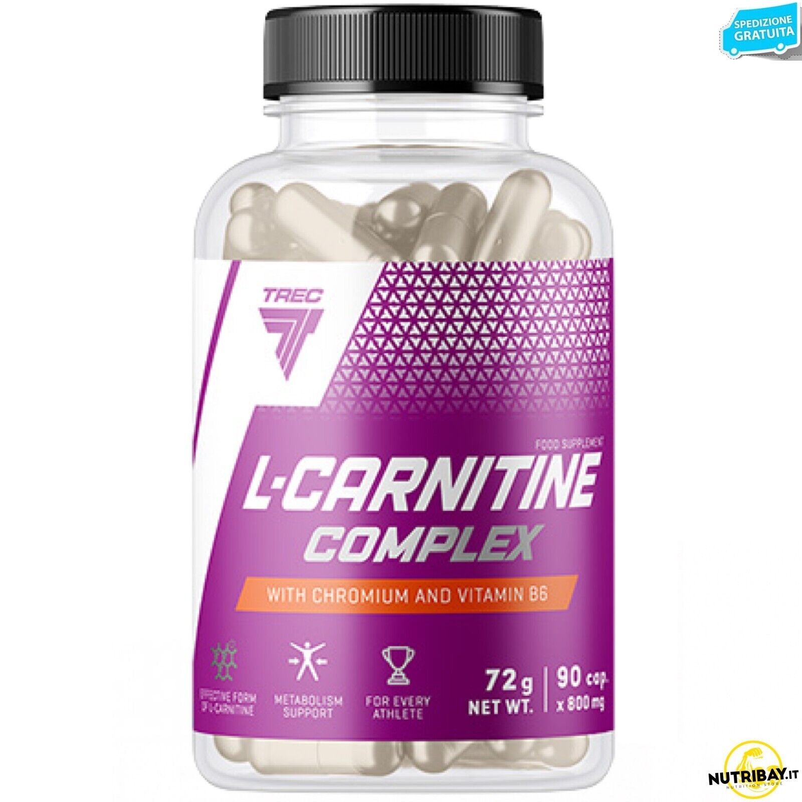 Trec Nutrition L-Carnitine Complex - 90 caps Carnitina, energia
