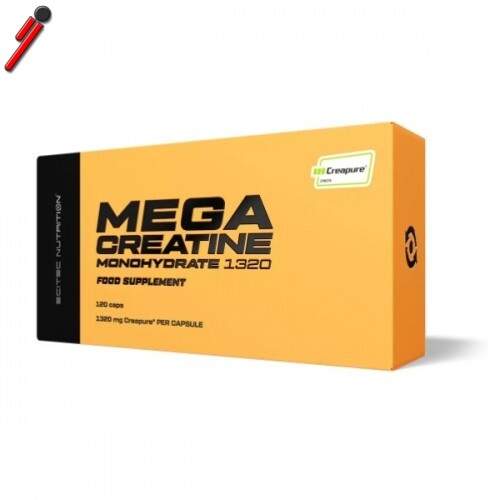 Scitec Nutrition, Mega Creatine Monohydrate, 120 cps Creatina Creapure