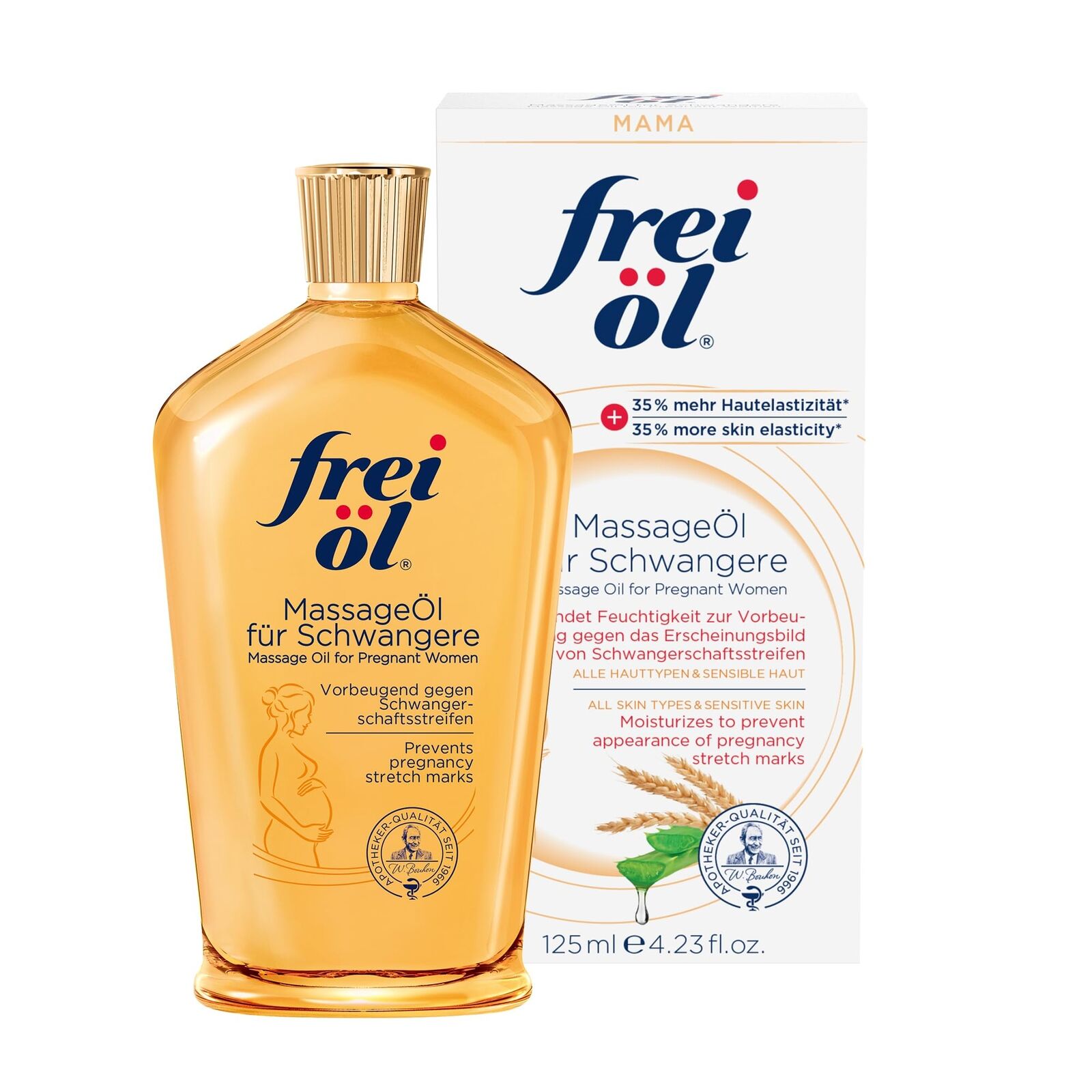 Frei öl - Olio Masaggio, per Donne in Gravidanza, 1x 125 ml (s4B)