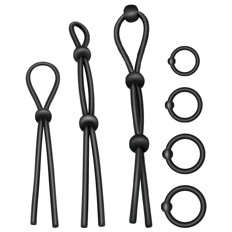 Set Di Anelli Fallici In Silicone Flessibile 7 PezziI miglior erezione