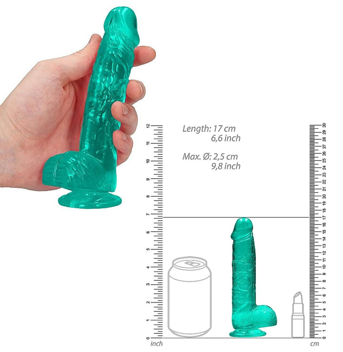 Fallo piccolo realistico anale mini dildo vaginale pene con ventosa e testicoli