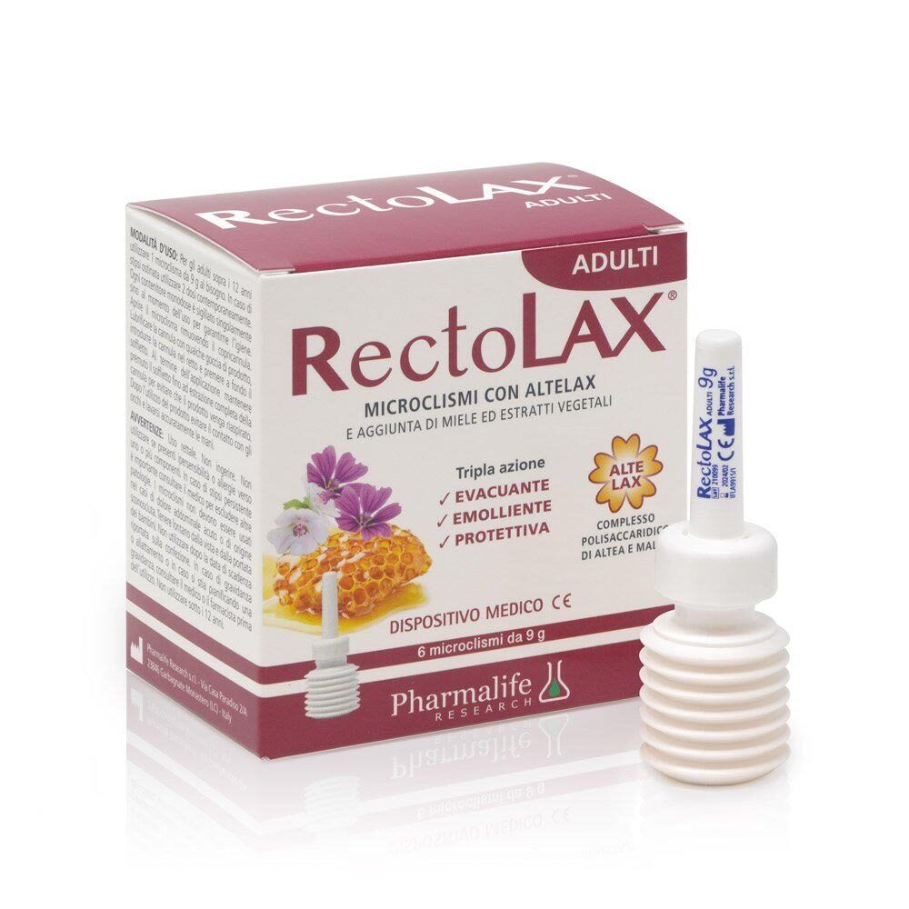 Pharmalife Research Rectolax - Adulti Microclismi, 6 microclismi