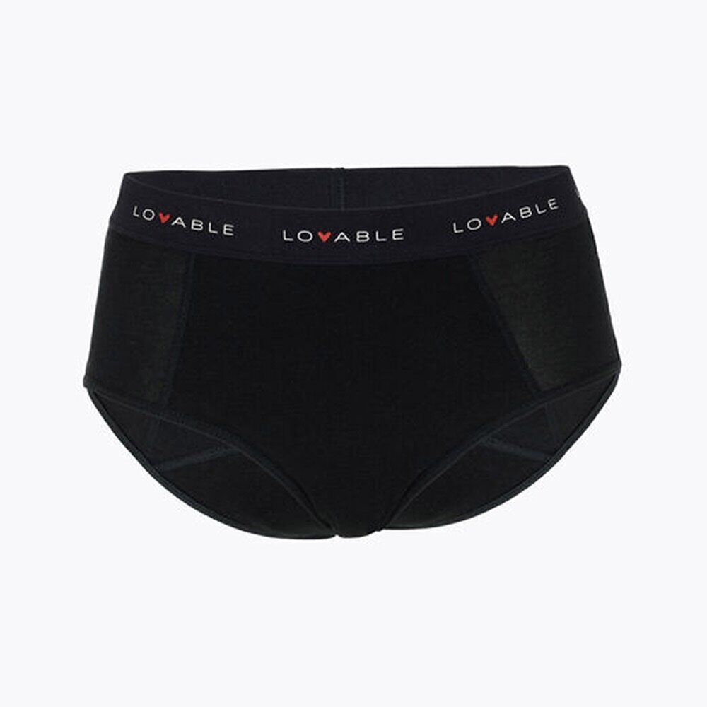 Lovable Period Panties - Slip Vita Alta Flusso Abbondante Nero Taglia 2/Small