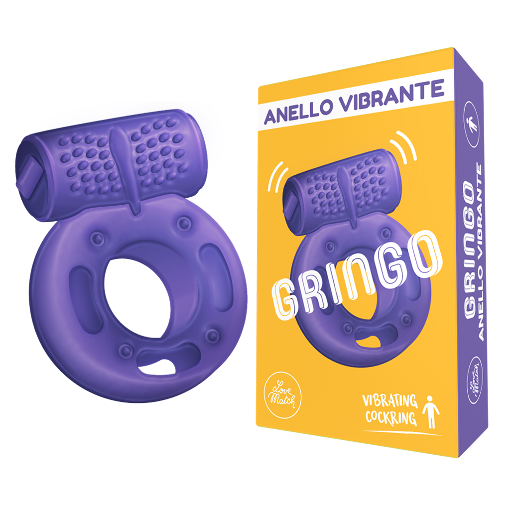 Anello fallico per pene Gringo LoveMatch Tascabile Batteria inclusa mini massage