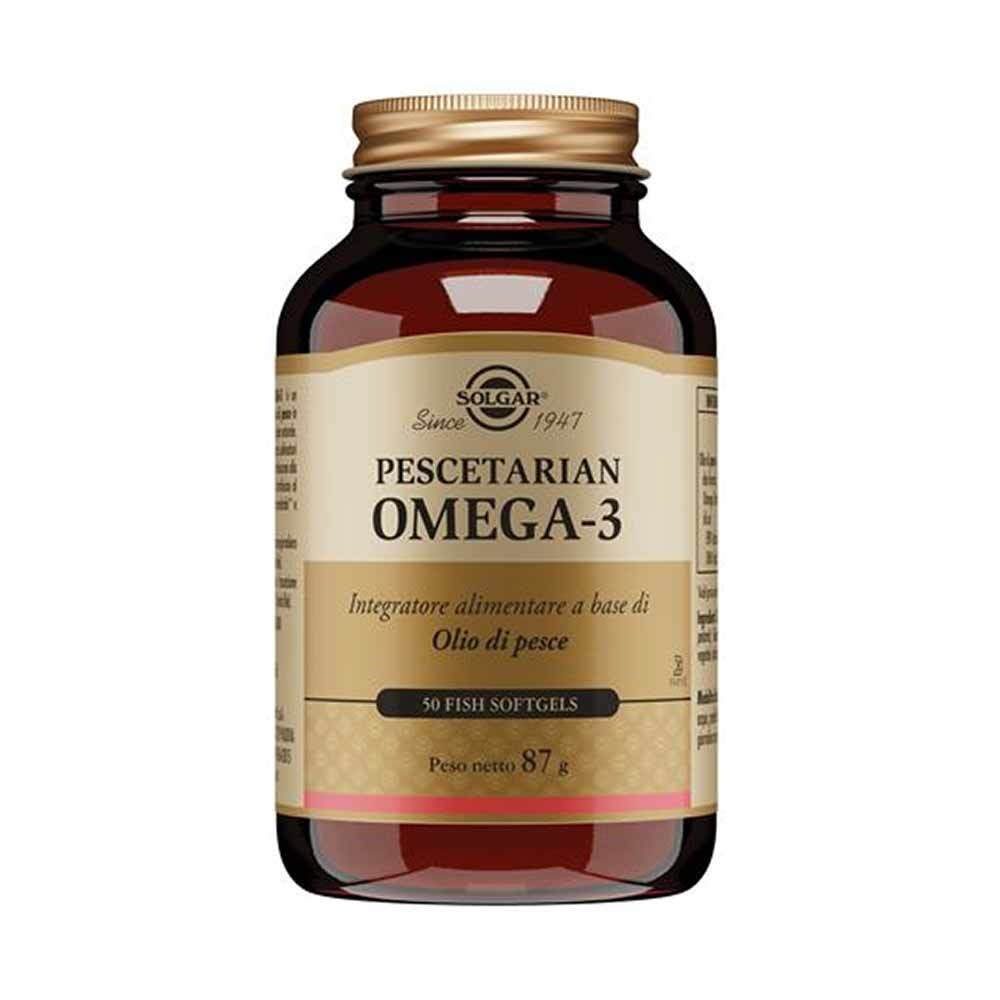 Solgar Pescetarian Omega 3 Integratore Funzione Cardiaca, 50 Perle Soft