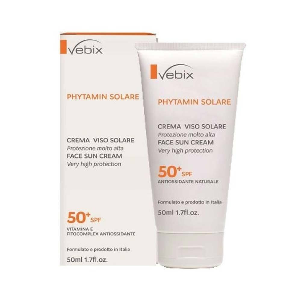 Vebix Phytamin Solare - Crema Viso Solare SPF50+, 50ml