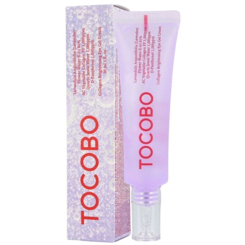 Tocobo Crema Occhi Gel Illuminante Nutriente al Collagene, 30 ml