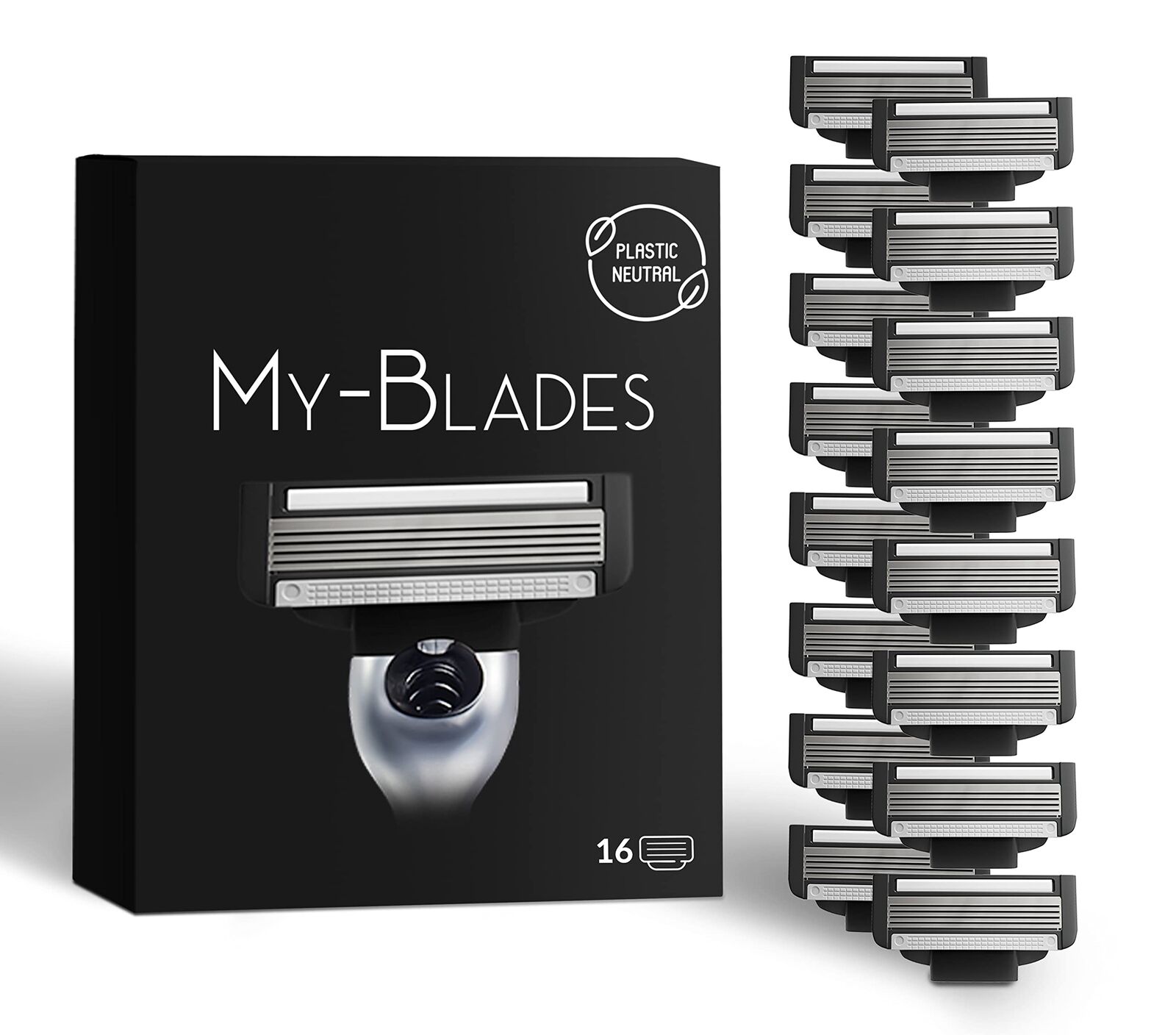 My-Blades® Lamette compatibile con Gillette Mach3 Plastic Neutral 16 lamette ...