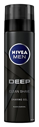 NIVEA Men Black Charcoal Shave Gel, DEEP Clean, 200ml (Z2x)