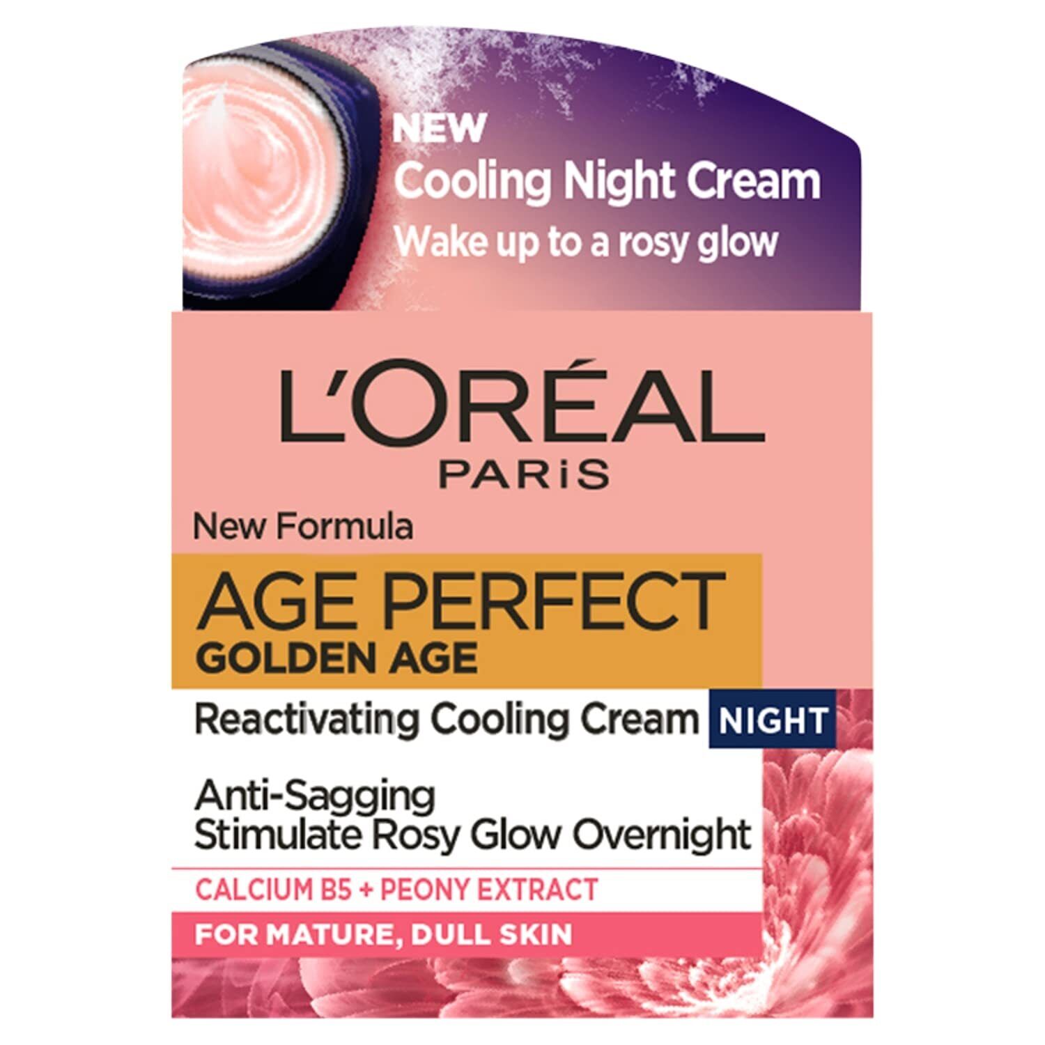 L'OREAL PARIS AGE PERFECT GOLDEN AGE NIGHT CREAM ROSY GLOW 50ML