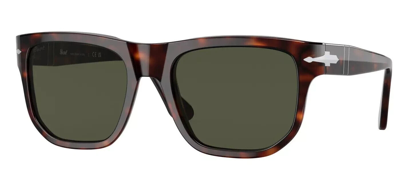 Persol Po3306s 24/31 55 Havana Telaio / Lente Verde