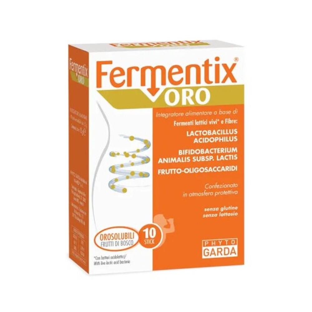 Phyto Garda Fermentix - Oro Integratore Alimentare, 10 Bustine Orosolubili