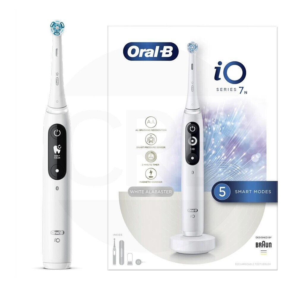 ORAL-B BRAUN IO Spazzolino Elettrico Smart Bianco Originale Series 7s 3768