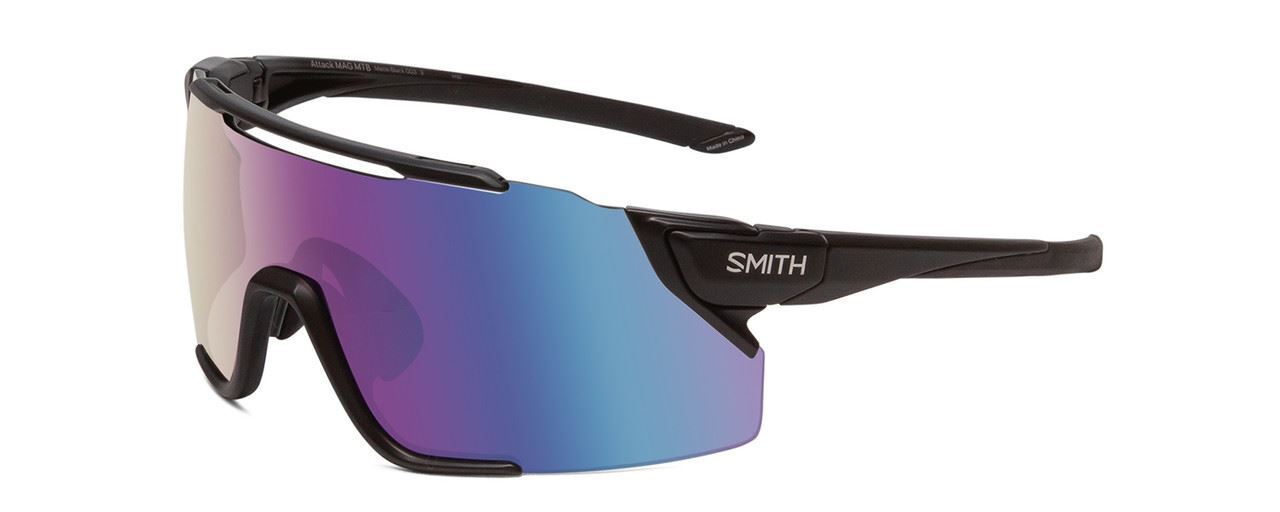 Smith Attack Mag MTB senza Montatura Sole Nero / CP Violetto Viola Mirror/Ambra