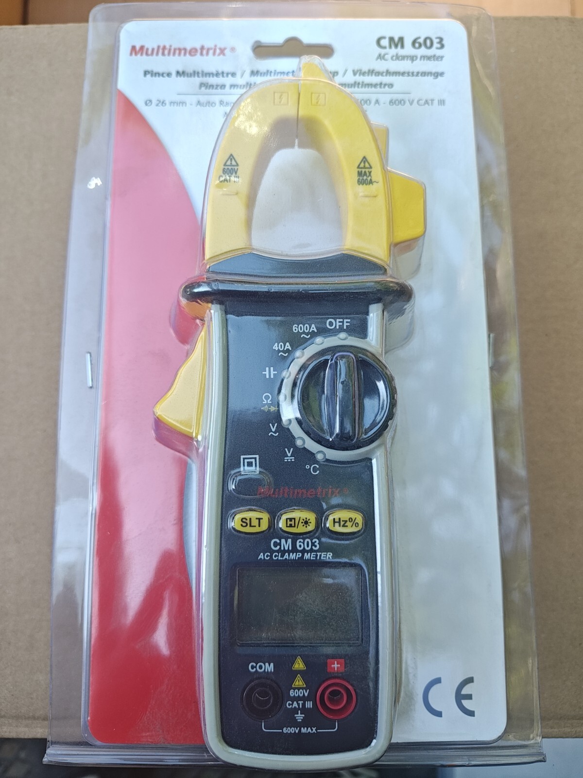 Chauvin Arnoux CM603 Pinza amperometrica Autorange Volt Ampere Farad Ohm Diodi