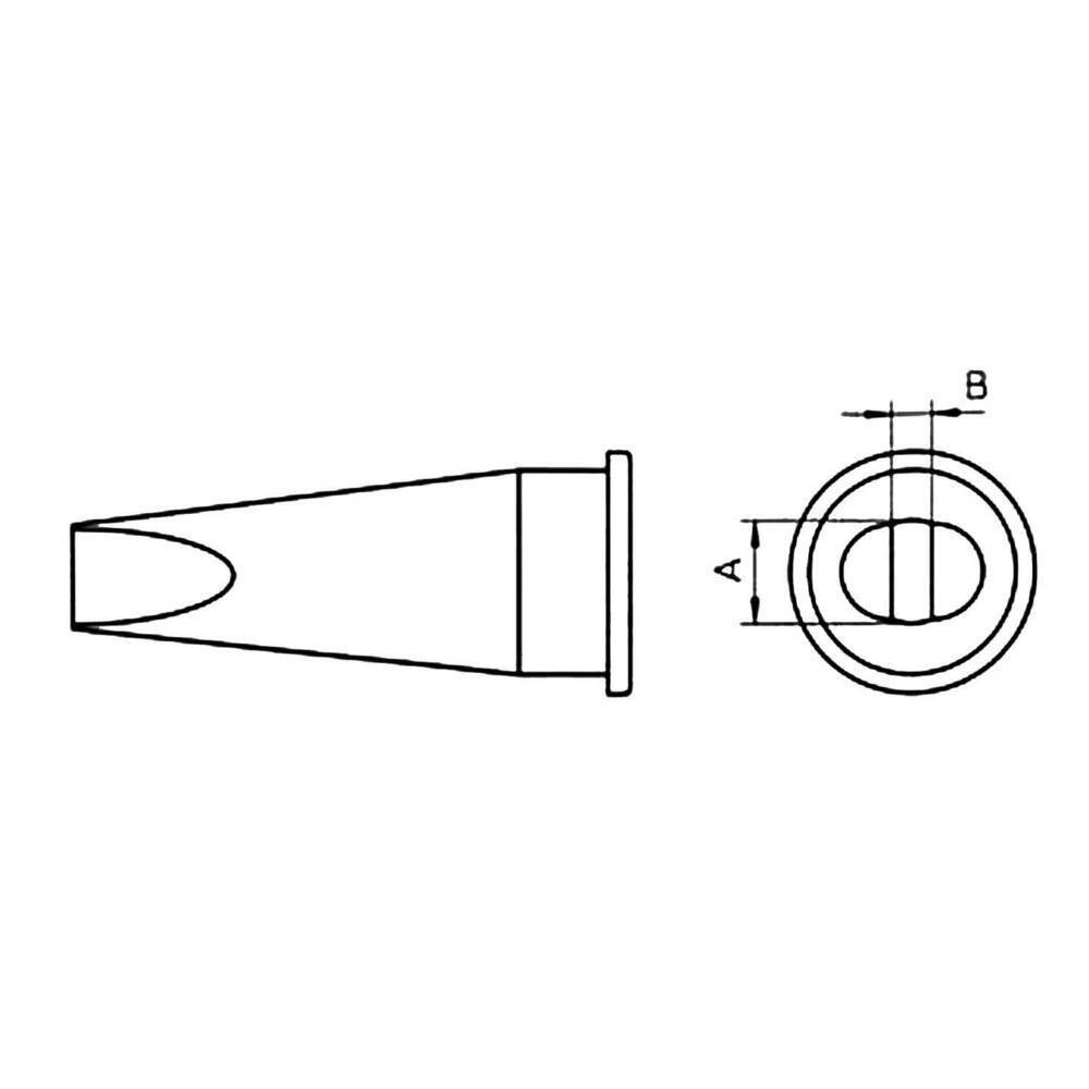 Weller LHT-C Punta di saldatura Forma a scalpello, dritta Dimensione punta 3.2