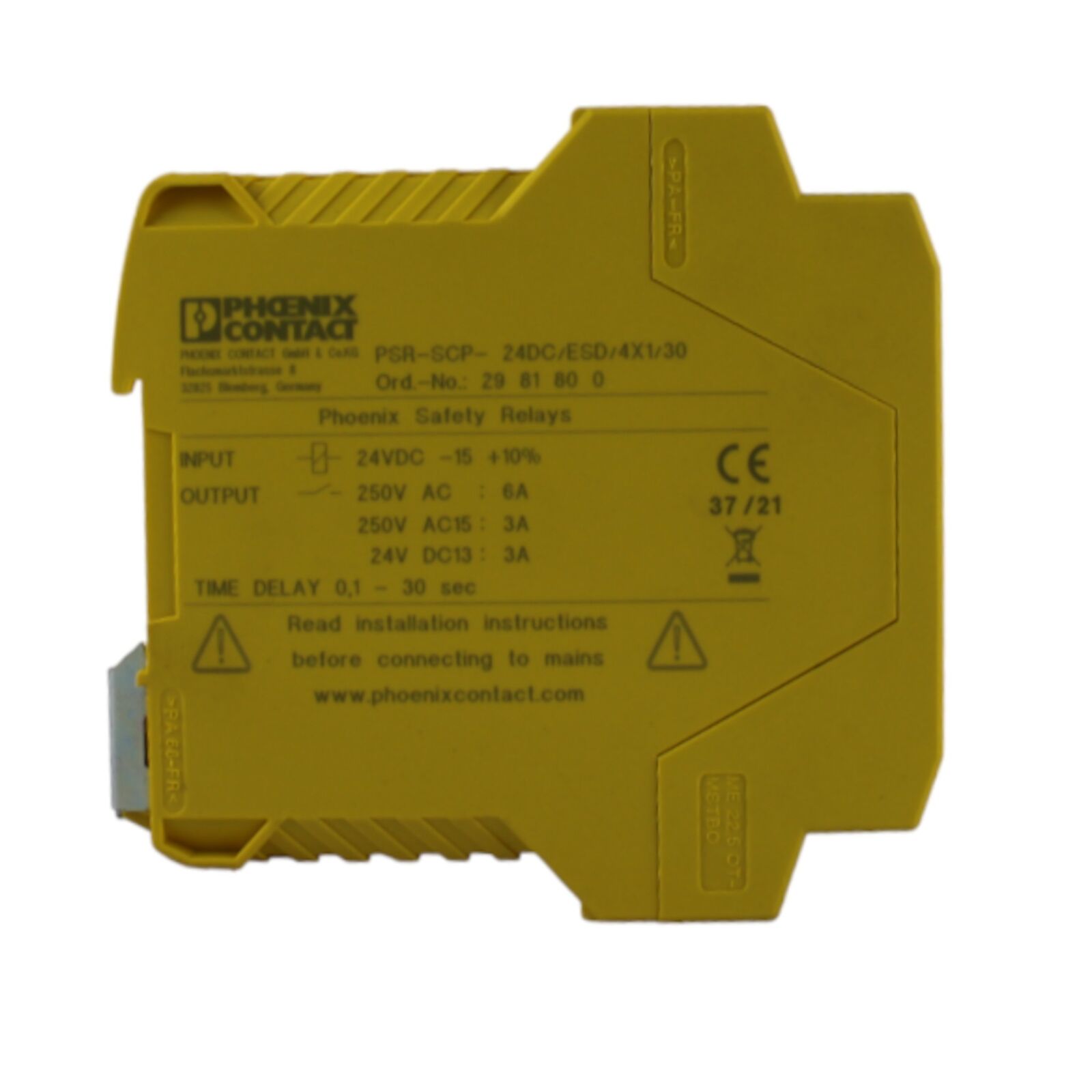 Relè di sicurezza 2 contatti di sicurezza  2 canali  Phoenix Contact
