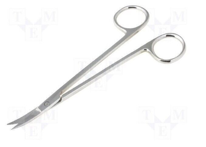 SNIPS elettronici fini 145 mm FORBICI estremità curve acciaio inox ENGINEER...
