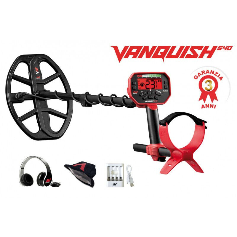 metal detector VANQUISH 540 Nuovo Precisione Avanzata caccia oro tesoro nascosto
