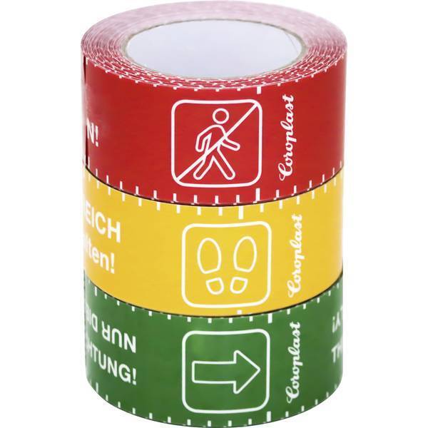 Coroplast 1466 sdr 217522 nastro per pavimento giallo 25 m