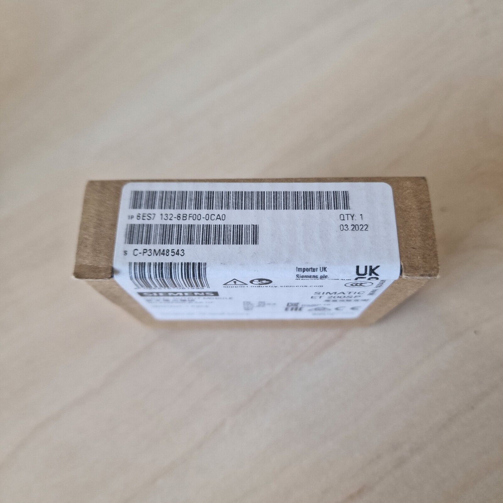 Siemens 6ES7132-6BF00-0CA0 Uscita digitale Simatic ET 200SP, DQ 8x 24VDC/0.5A HF