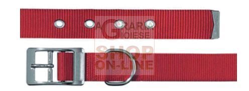 25870 FERPLAST COLLARE PER CANI FORATO COLORE ROSSO CLUB CF20-43