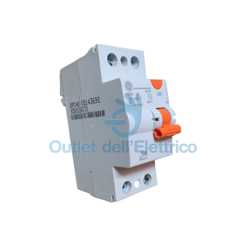 GE POWER 690778 DCG240/030 INTERRUTTORE DIFFERENZIALE PURO 2P TIPO AC 0,03A 40A