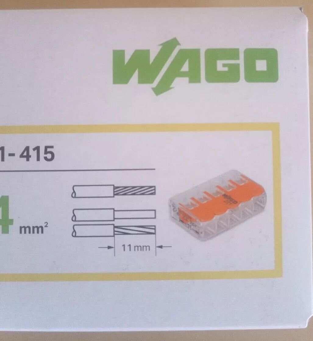 25 Connettori Wago 221-415