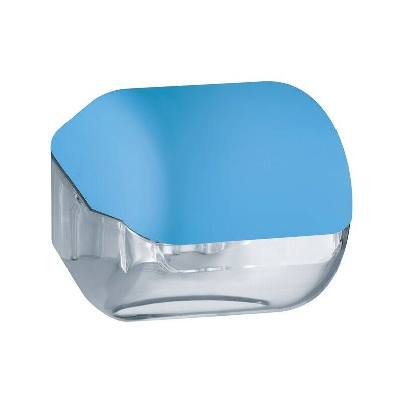 Dispenser Carta Igienica Azzurro Soft Touch MARPLAST. Adatto per carta igienica