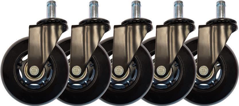 LC-Power LC-CASTERS-7BB-SPEED Parte per sedia da ufficio e computer in plastica