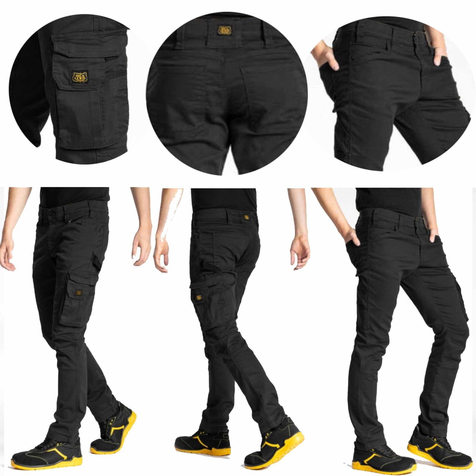 Pantaloni da lavoro PREMIUM Denim resistenti elasticizzati STRECH FIBREFLEX 54