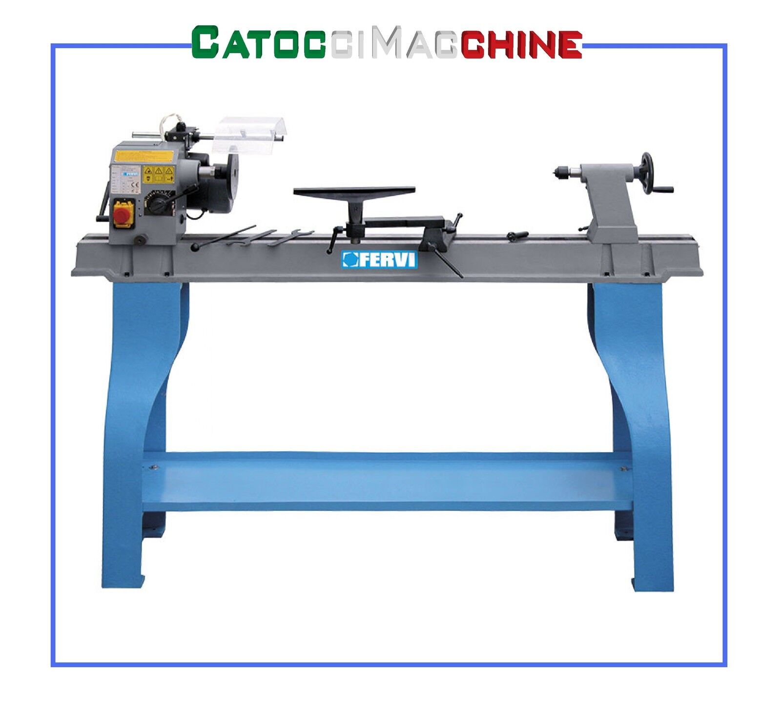 TORNIO DA LEGNO FERVI 0758 CON BASE GHISA