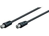 Coax M-F 5m Black 75 Ohm
