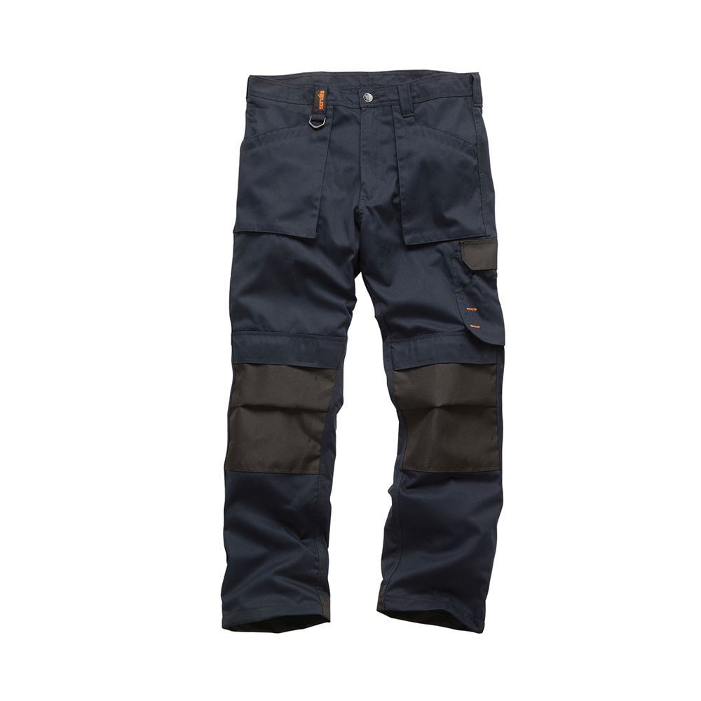 Scruffs - Pantaloni da lavoro blu