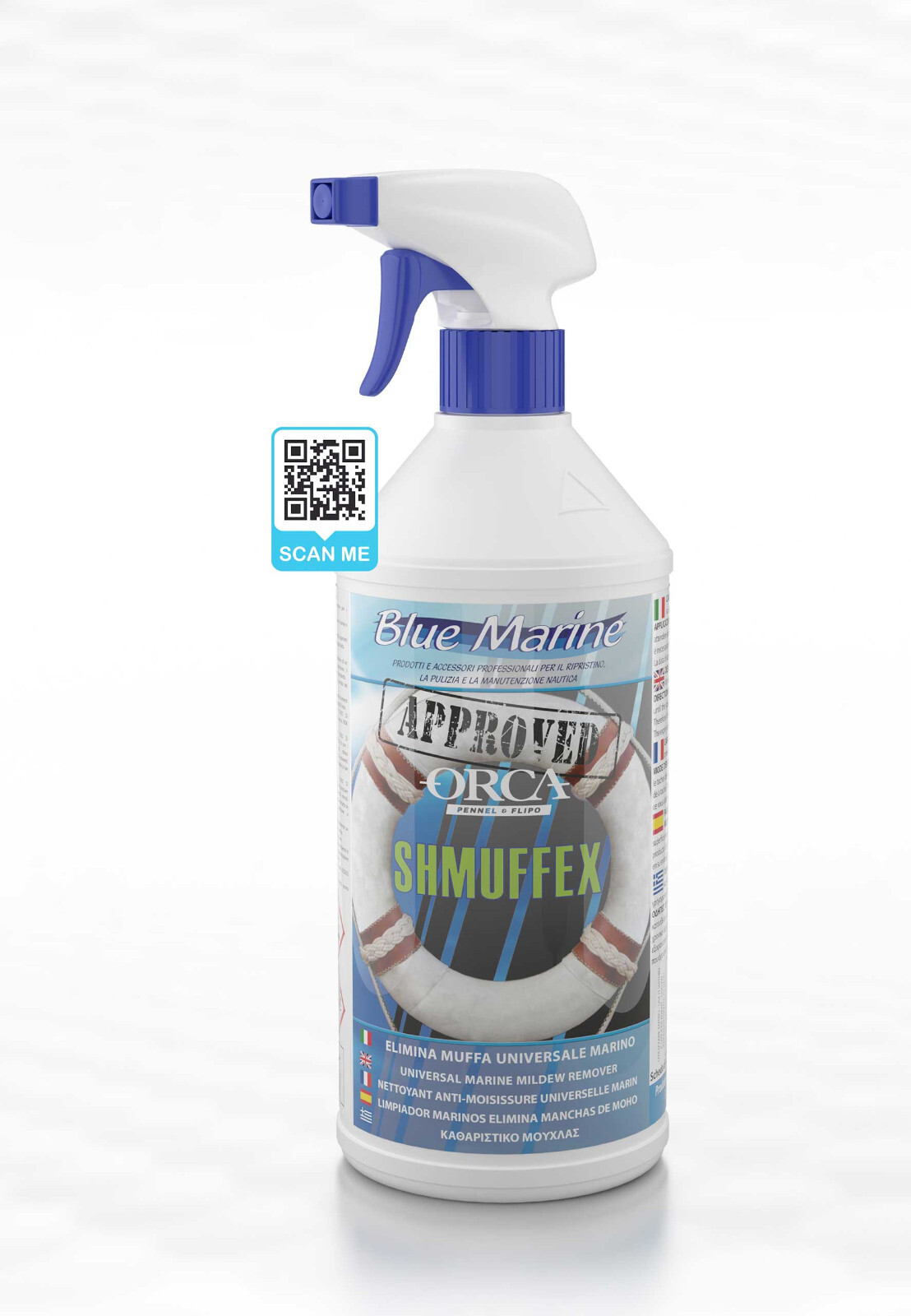ANTIMUFFA - SHMUFFEX PER GOMMONI CUSCINERIE E VETRORESINA 750ml - BLUE MARINE
