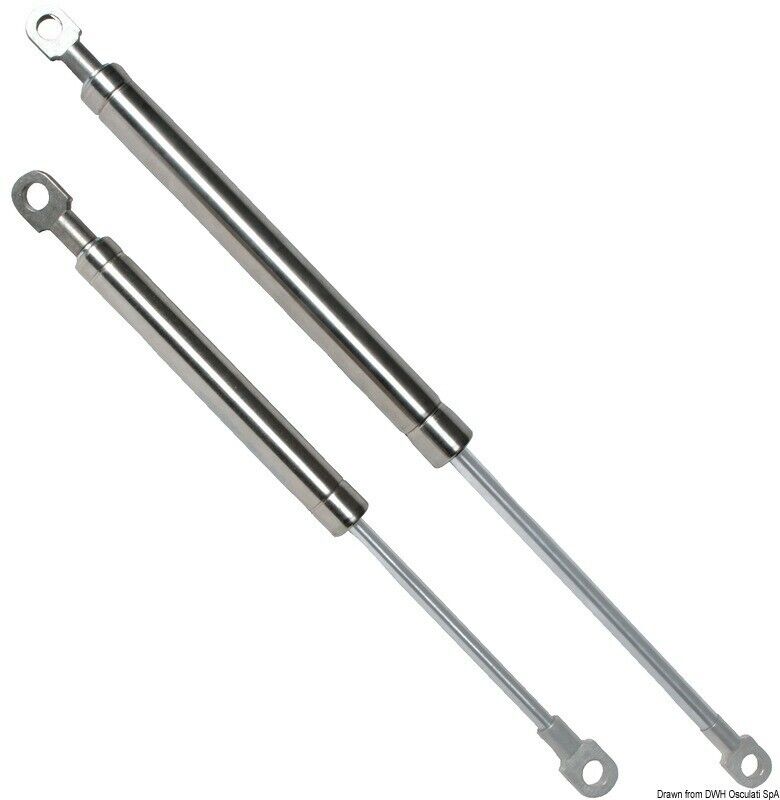 Molla a gas 432 mm 25kg inox