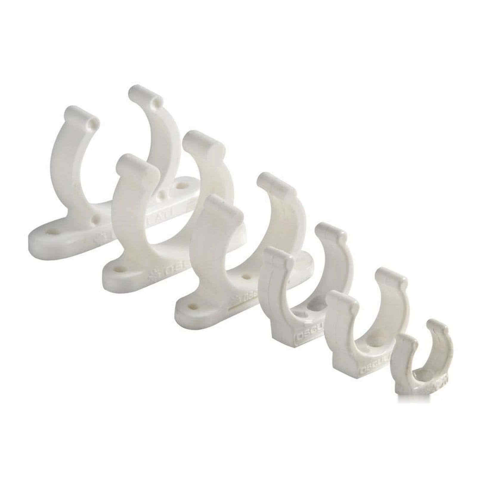 Clip bianca plastica pesante 35 mm Laccio - 2 PZ  - 34.354.00 - 3435400