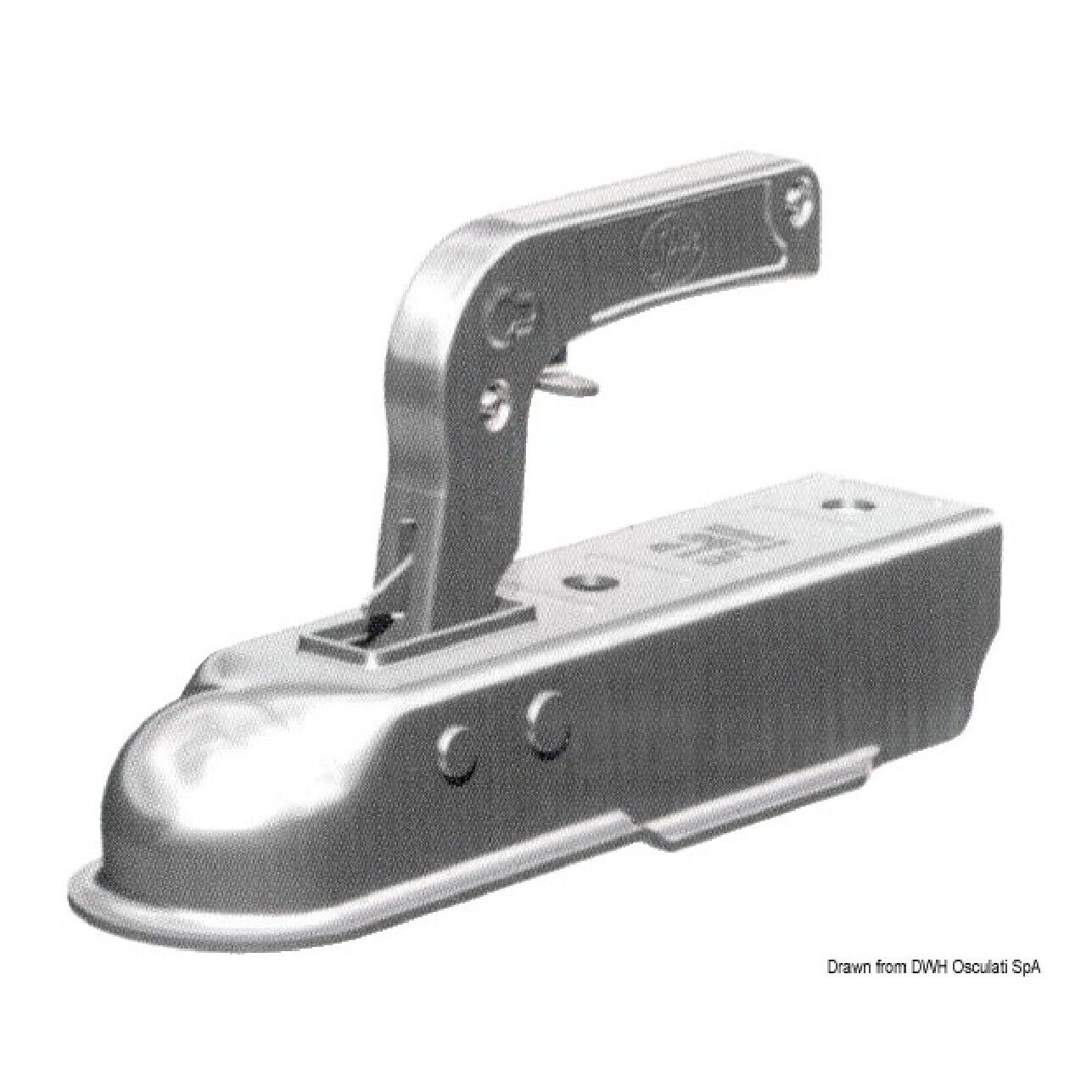 Osculati Gancio traino quadro 50 mm 1300 kg 02.010.66