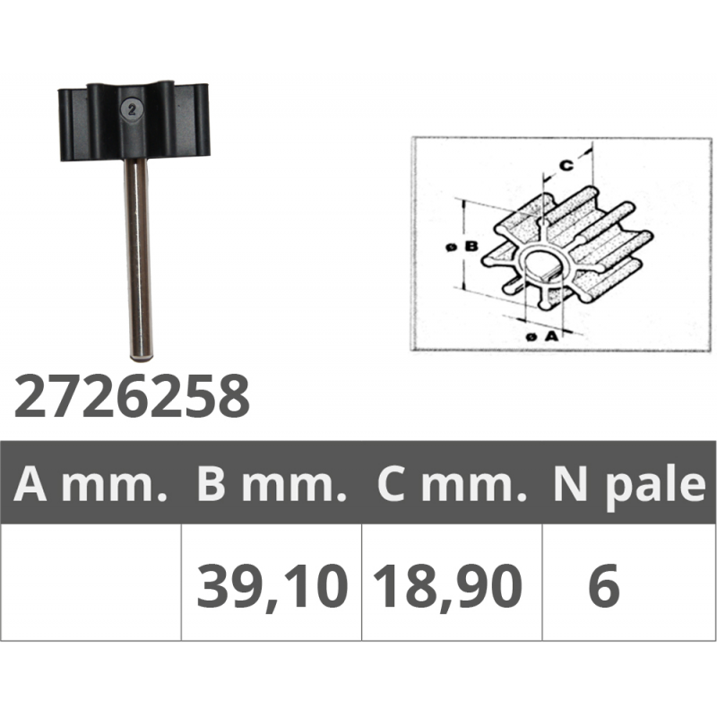 Finnord Girante Jabsco 17255-0003 500258