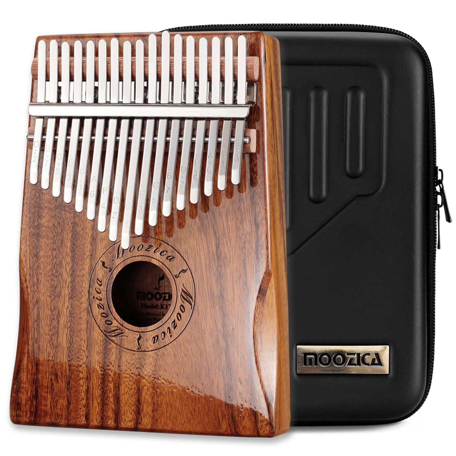 Moozica - Kalimba professionale a 17 tasti Pianoforte da pollice di alta qual...