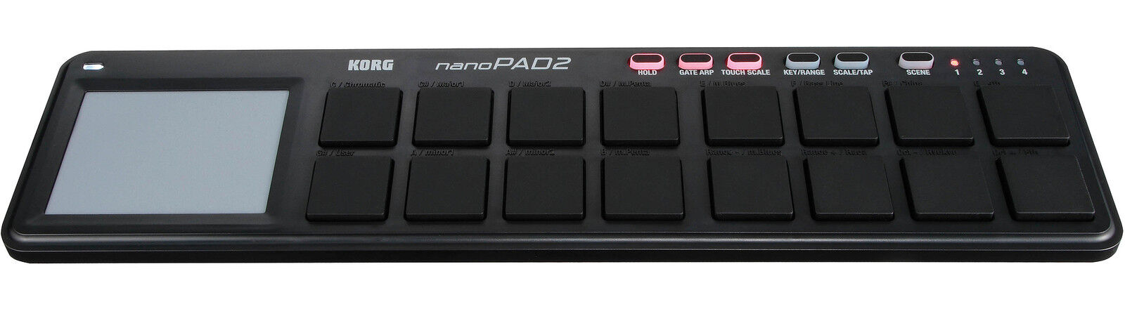 KORG nanoPAD 2 Black - CONTROLLER MIDI 16 Pad per dj studio producer remixer NEW
