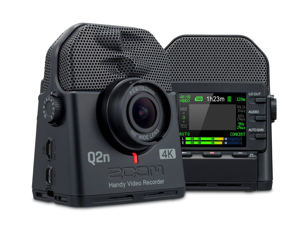 Zoom Q2n 4K Videocamera 4K con microfono stereo per musicisti