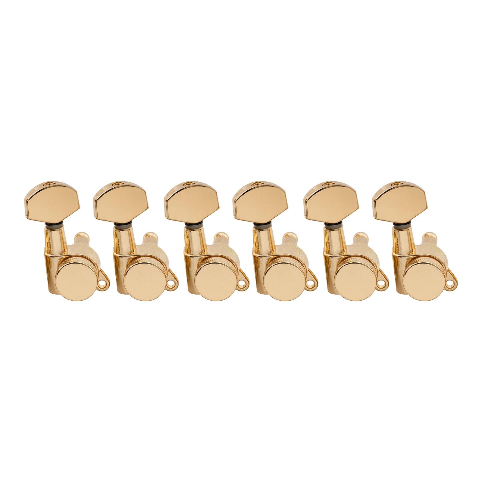 Musiclily Pro Gold 6 Inline Sealed Locking Guitar Tuning Pegs Machine Heads Set