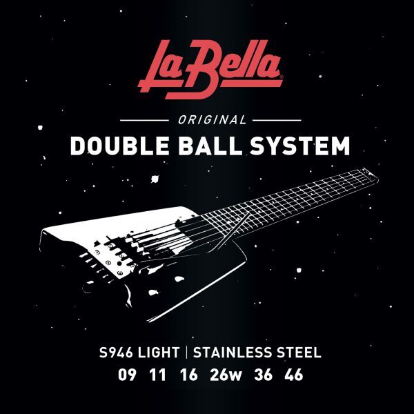 La Bella Double Ball System  Muta di corde per chitarra elettrica headless, dopp