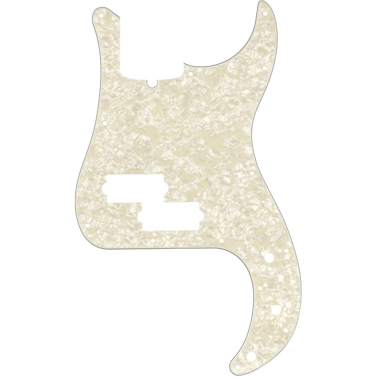Fender Parts Pickguard Precision Bass 13-Hole Mount Aged White Pearl, 4-Ply 0992