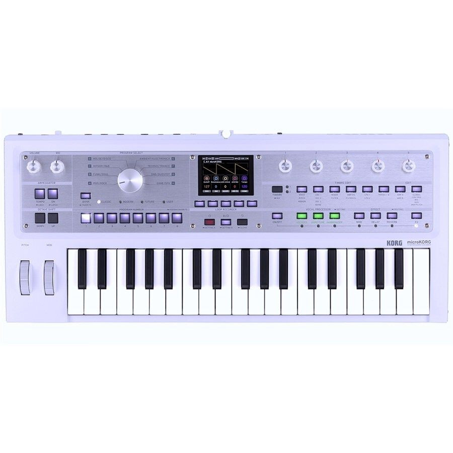 KORG microKORG 2 White SINTETIZZATORE 37 TASTI MINI STANDARD BIANCO