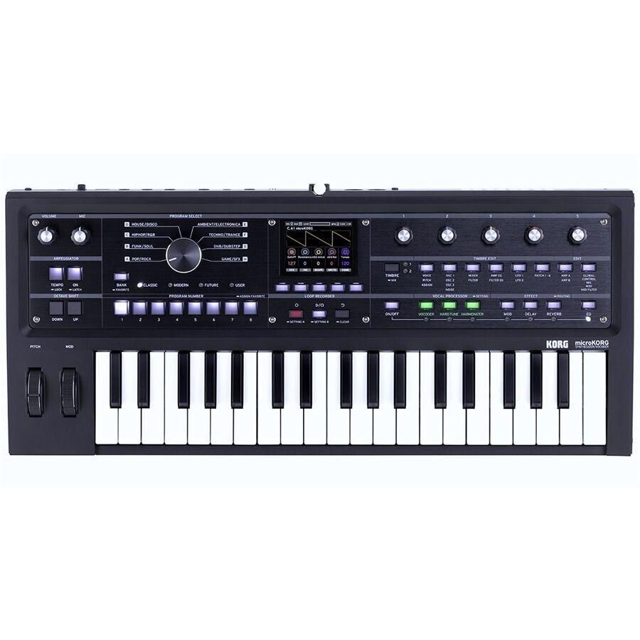 KORG MicroKORG 2 Black SINTETIZZATORE 37 TASTI MINI BLACK