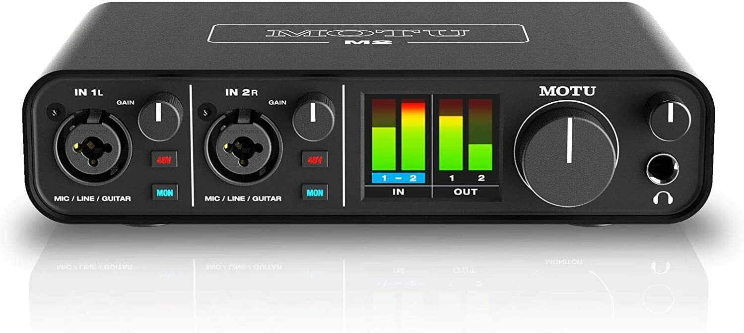 MOTU M2 Scheda Interfaccia Audio 2 IN 2 OUT Midi Usb-C Professionale Studio NEW