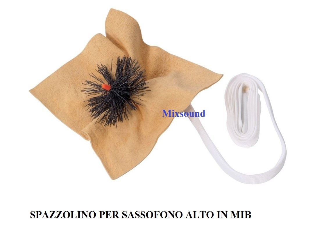 GEWA SPAZZOLINO PER SASSOFONO ALTO IN MIB Straccetto per interno Vera pelle
